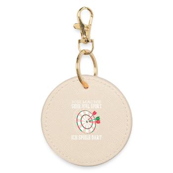 Blague sur les fléchettes - Porte-clés rond - huître - Devant