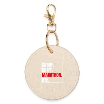 Marathonien désolé, je ne peux pas faire le marathon de pause course - Porte-clés rond - huître - Devant