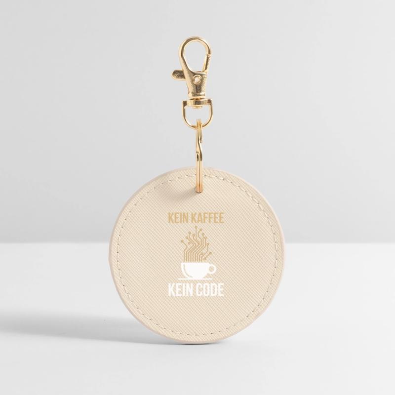 Kein Kaffee Kein Code Programmierer Informatiker Runder Schlüsselanhänger
