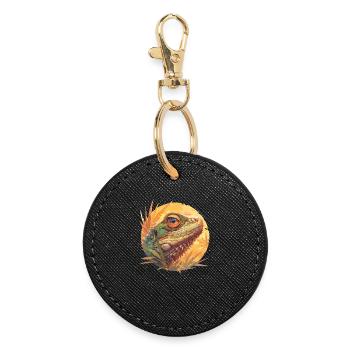 Lizards Lizard - Round Keyring - black - Front
