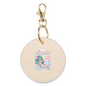 5e anniversaire de la Sirène 5 ans - Porte-clés rond - huître - Devant
