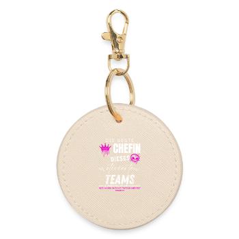 beste Chefin motiviertes Team Chefin geschenke - Porte-clés rond - huître - Devant