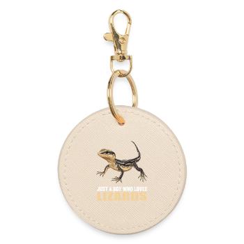 Lizards Lizard - Round Keyring - oyster - Front