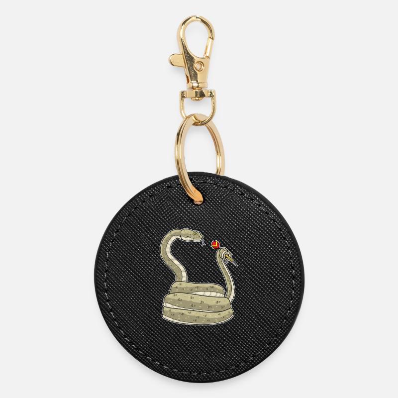 Sport de fléchettes serpent - Porte-clés rond - noir