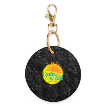 Costa del Sol, Espagne, Andalousie Málaga Souvenir - Porte-clés rond - noir - Devant