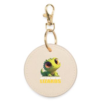 Lizards Lizard - Round Keyring - oyster - Front