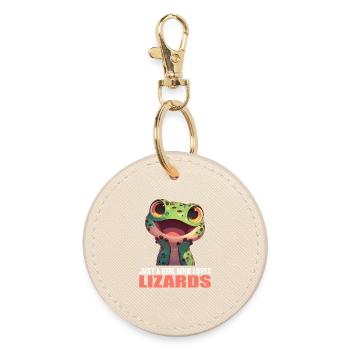 Lizards Lizard - Round Keyring - oyster - Front
