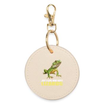 Lizards Lizard - Round Keyring - oyster - Front