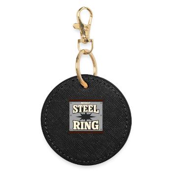 Cowboy action shooter. Cowboy action shooter - Round Keyring - black - Front