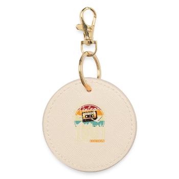 Cadeau de 45e anniversaire Mari Millésime Mars 1981 - Porte-clés rond - huître - Devant