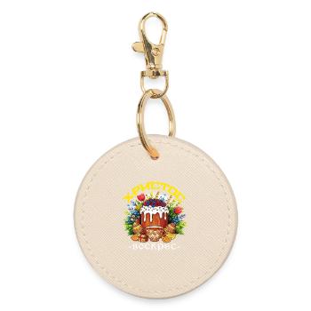 Griechische Osterferien-Pascha - Runder Schlüsselanhänger - Auster - Vorne