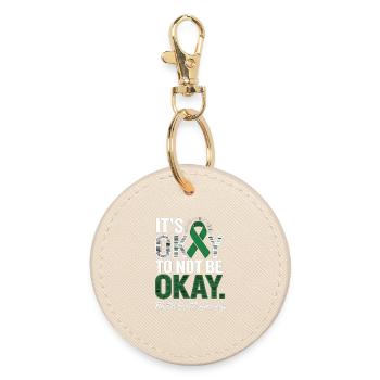 Mental Health Awareness – It’s Okay Not Okay - Runder Schlüsselanhänger - Auster - Vorne