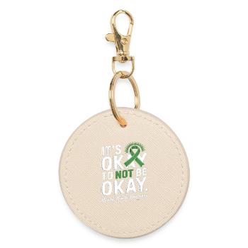 Mental Health Awareness – It’s Okay Not Okay - Runder Schlüsselanhänger - Auster - Vorne
