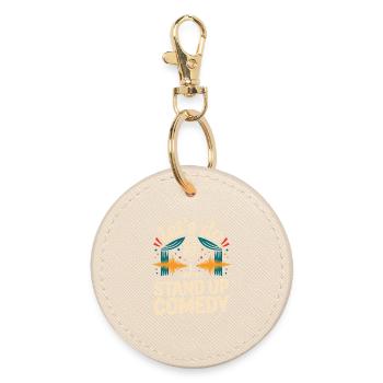 Let's Stand-up Comedy - Round Keyring - oyster - Front