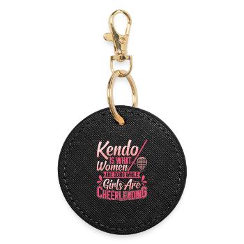  Kendo Women Instructor Kendo Teacher Martial Arts - Round Keyring - black - Front