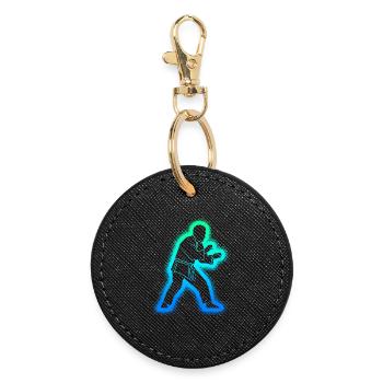 Judo Judoka Men Children Boys Martial Arts - Round Keyring - black - Front