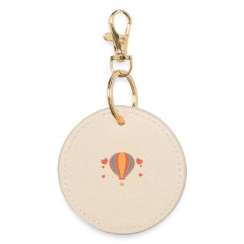 Balloon love in the sky - Round Keyring - oyster - Front