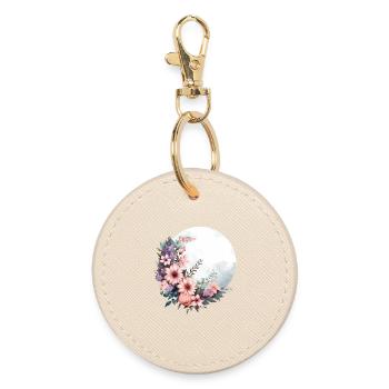 Printemps de fleurs sauvages Joyeuses Pâques Ostara - Porte-clés rond - huître - Devant