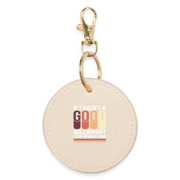 CNC Mechanic Mechanical Engineer Locksmith - Round Keyring - oyster - Front