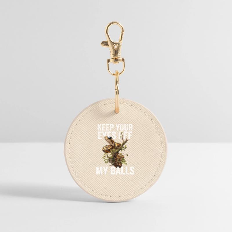 Königspython Schlangen Liebhaber Terrarium Python Runder Schlüsselanhänger