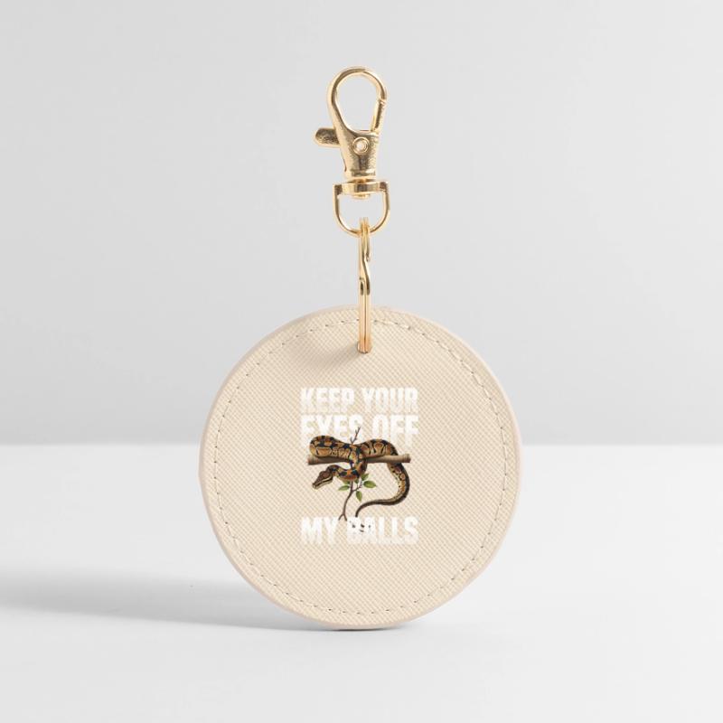 Königspython Schlangen Liebhaber Terrarium Python Runder Schlüsselanhänger