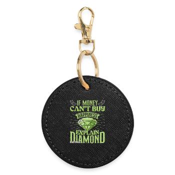  Diamond Artist Collection Money can buy Diamond - Round Keyring - black - Front