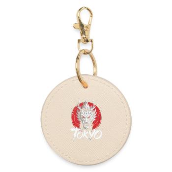 T-shirt Tokyo Dragon Style Drache Samouraï Japon - Porte-clés rond - huître - Devant