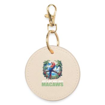 Macaw's Era - Round Keyring - oyster - Front