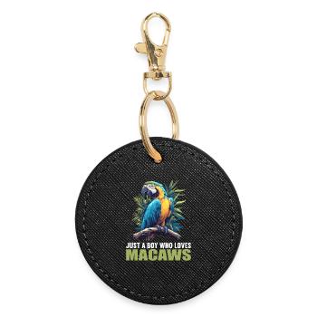 Macaw's Era - Round Keyring - black - Front