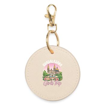 Guadalajara Girls Trip - Round Keyring - oyster - Front