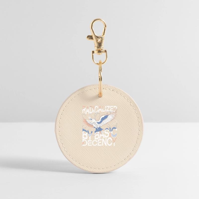 Radicalized by Basic Decency Statement Kunst Runder Schlüsselanhänger