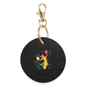 Cheerpom pom girls Mom Cheerleading - Porte-clés rond - noir - Devant