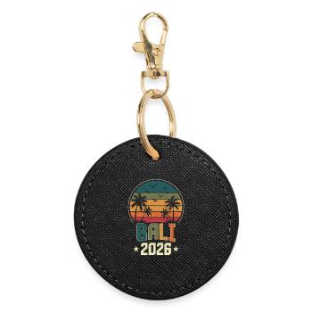 Bali 2026 - Porte-clés rond - noir - Devant