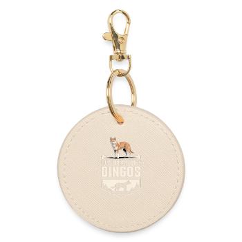 Dingo Australischer Wildhund Tierliebhaber Design - Runder Schlüsselanhänger - Auster - Vorne
