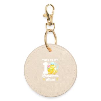Lemonade, lemonade stand, lemon, lemon - Round Keyring - oyster - Front