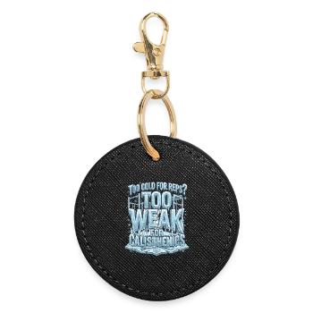 Cold Calisthenics Reps - Round Keyring - black - Front