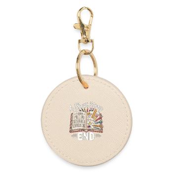 Éducatrice designer : Une nouvelle Je suis éducatrice artistique - Porte-clés rond - huître - Devant