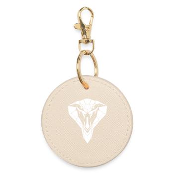 Cobra Style – Danger & Elegance - Round Keyring - oyster - Front