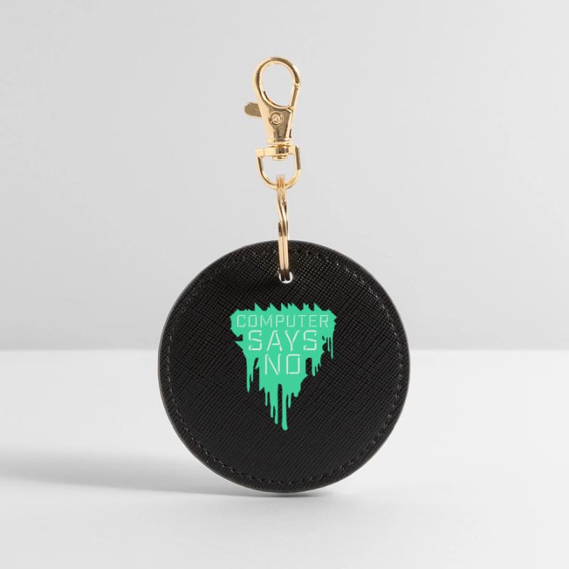 Computer Says No Funny Programmer Nerd Technique Round Keyring