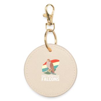 Fauconnerie Fauconnerie Faucon - Porte-clés rond - huître - Devant