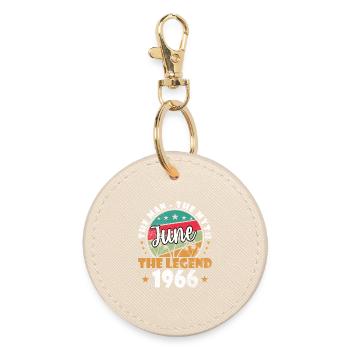 Insigne rétro June The Legend 1966 - Porte-clés rond - huître - Devant