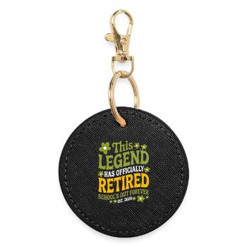 teacher Retirement Gifts for Teachers Retirement  - Porte-clés rond - noir - Devant