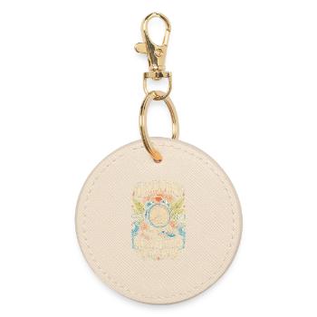 Belize Belizean Root Questionable Timing - Round Keyring - oyster - Front