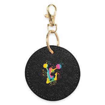Cheerpom pom girls Mom Cheerleading - Porte-clés rond - noir - Devant
