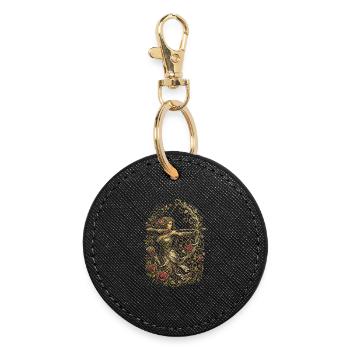 Archery Archer - Round Keyring - black - Front