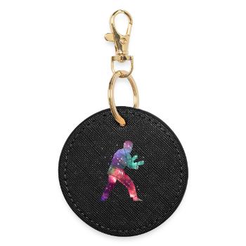 Judo Judoka Space Men Kids Martial Arts - Round Keyring - black - Front