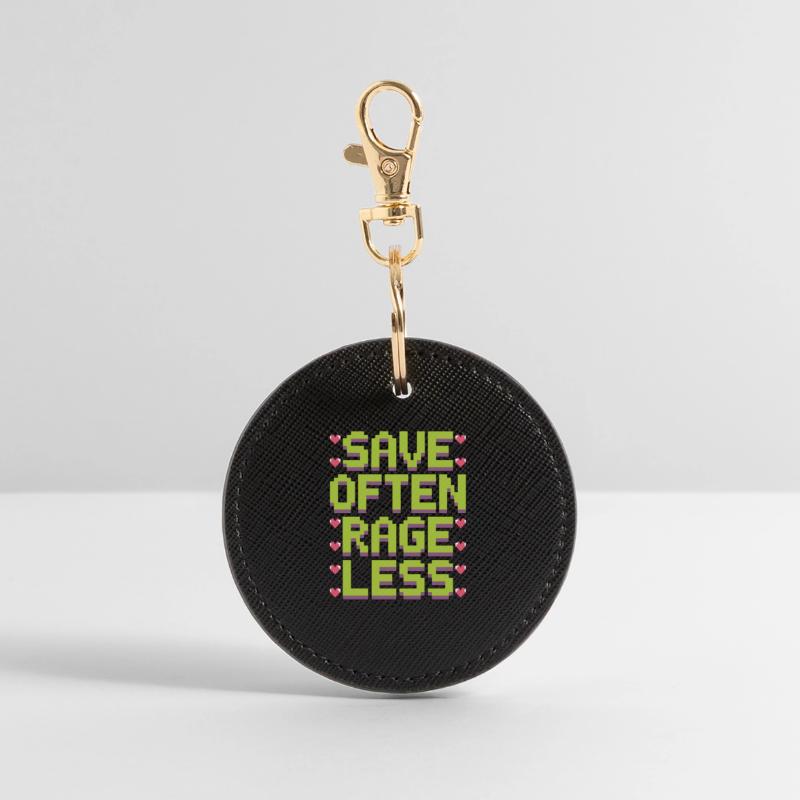 Game Developer Save Often Rage Less Web Developer Round Keyring