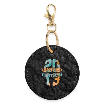 LIMITED EDITION 2013 13 JAHRE 13. GEBURTSTAG - Runder Schlüsselanhänger - Schwarz - Vorne