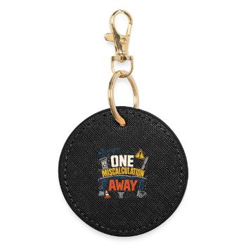Bridge Engineer Civil Engineering - Round Keyring - black - Front