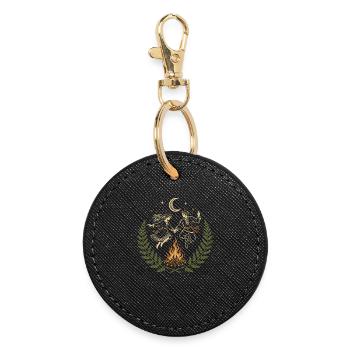 Kupala Night Dance - Round Keyring - black - Front